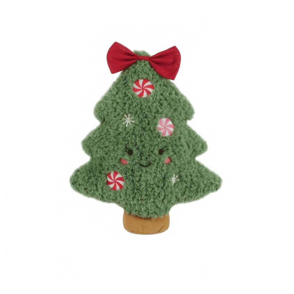 NEW MON AMI kid's holiday tree roly poly pillow in green